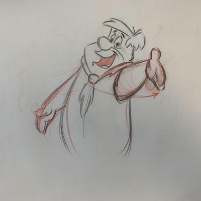 The Flintstones original hand drawn artwork for cartoon