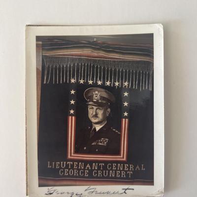 Lieutenant General George Grunert signed photo   