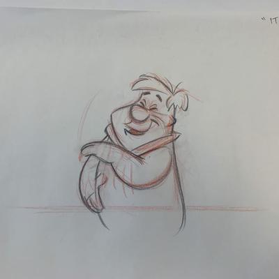 The Flintstones original hand drawn artwork for cartoon