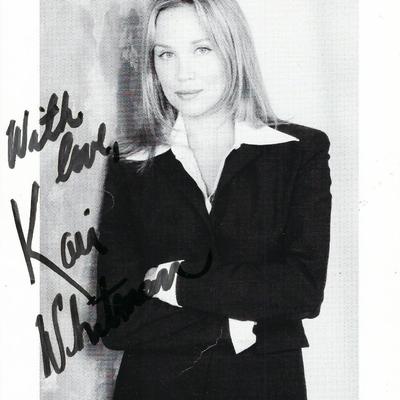 Kari Whitman signed photo