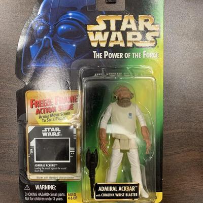 Star Wars unsigned Admiral Ackbar action figure