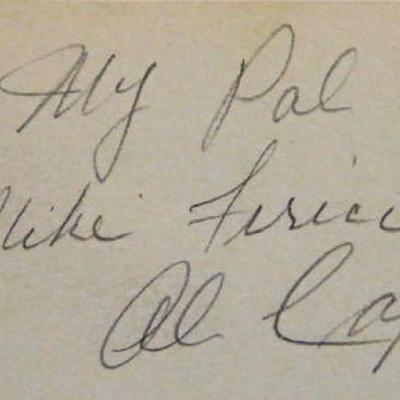 Al Capone signature slip