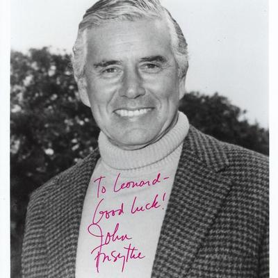 John Forsythe signed photo