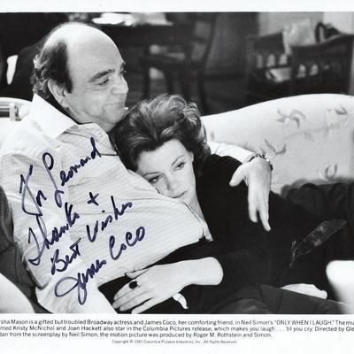 Only When I Laugh James Coco signed movie photo