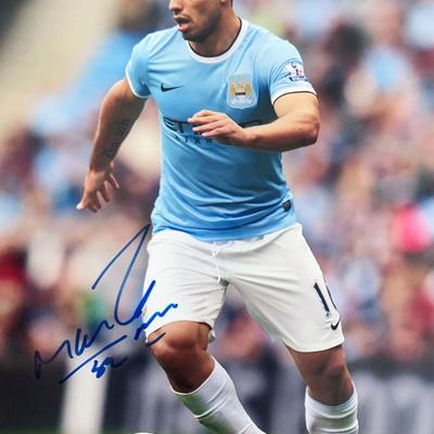 Sergio Aguero signed photo