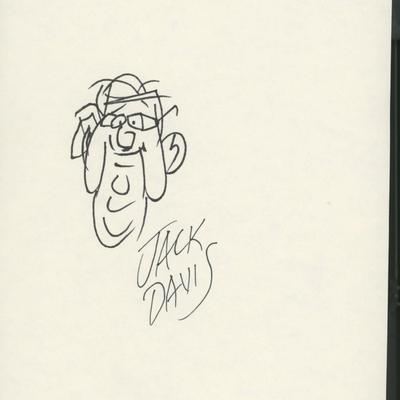 Jack Davis original signed sketch. GFA Authenticated