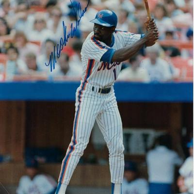 Mookie Wilson signed photo