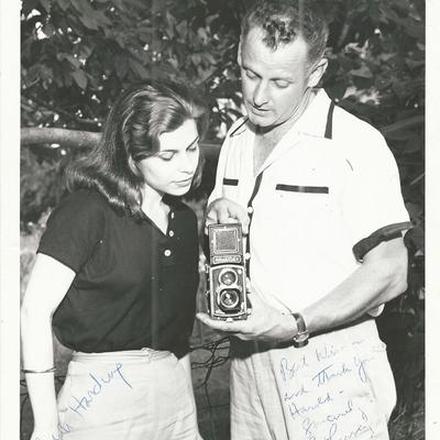 Art Carney and Paul Harding signed photo
