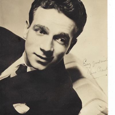 Dane Clark signed photo