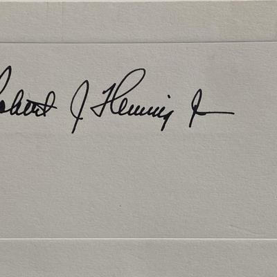 Robert J. Hemming original signature 