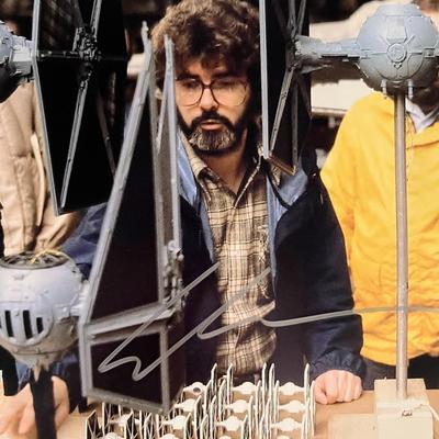 Star Wars George Lucas signed photo