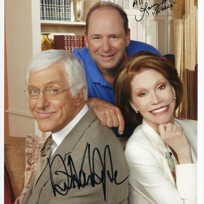 The Dick Van Dyke Show Dick Van Dyke and Larry Mathews signed photo