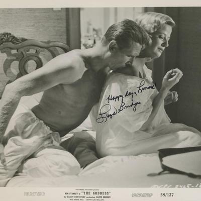 Lloyd Bridges signed "The Goddess" movie photo