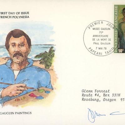 Jamie Wyeth signed first day cover