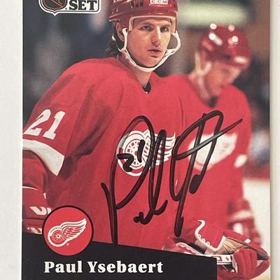 Detroit Red Wings Paul Ysebaert 1991 Pro Set #59 signed trading card 