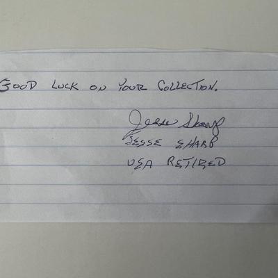 Jesse Sharp original signature 