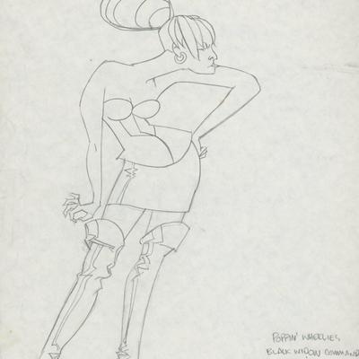 Tony Salmons original signed sketch