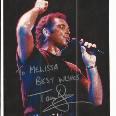 Tom Jones signed photo