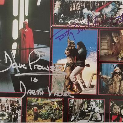 Star Wars signed photo
