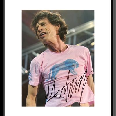 Rolling Stones Mick Jagger signed photo