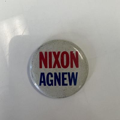 Nixon- Agnew presidential campaign pin 