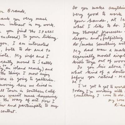 Richard Stine signed card