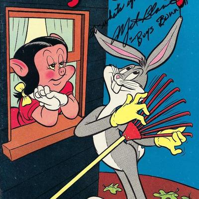 Bugs Bunny Mel Blanc and Chuck Jones signed magazine- GFA forensically authenticated