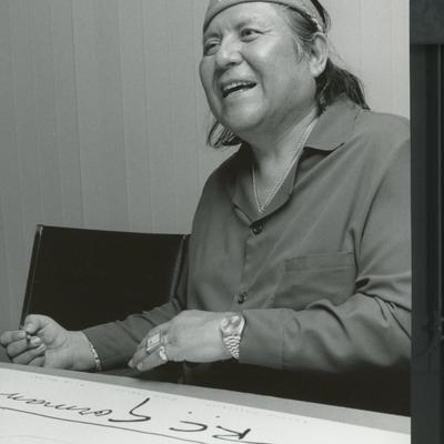 R.C. Gorman original signature 