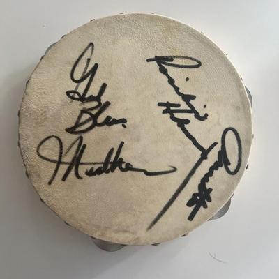 Martha and The Vandellas signed tambourine