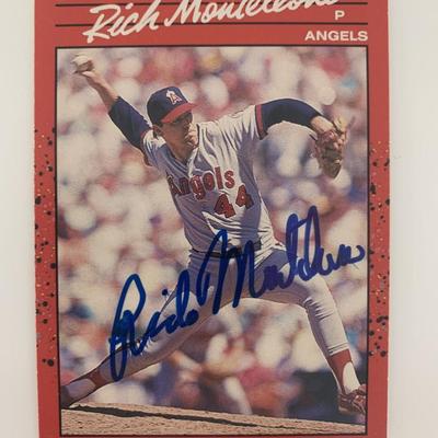 Rick Monteleone signed baseball card