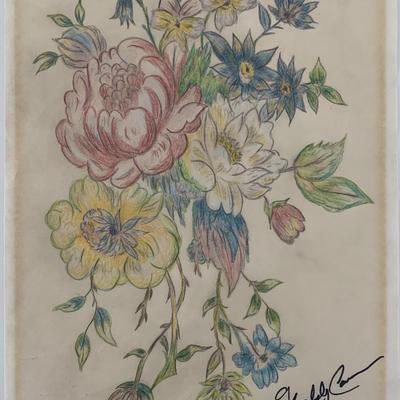 Freddy Cannon hand drawn and signed sketch