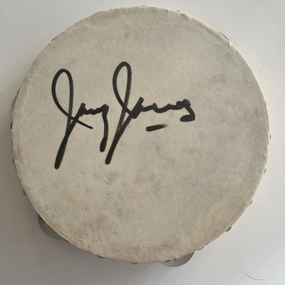 Jimmy Jones signed tambourine