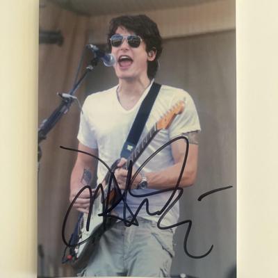 John Mayer signed photo