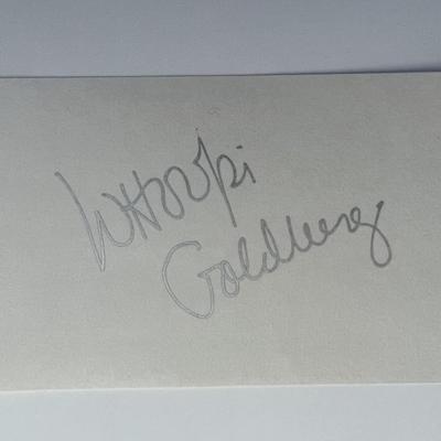 Whoopi Goldberg original signature