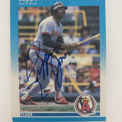 Ruppert Jones signed baseball card