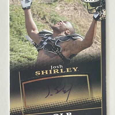 Josh Shirley signed autograph card 