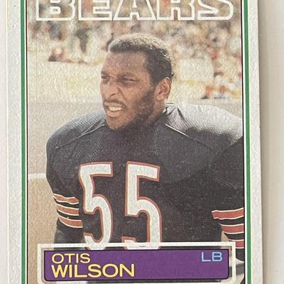 Chicago Bears Otis Wilson 1983 Topps #41 signed trading card 