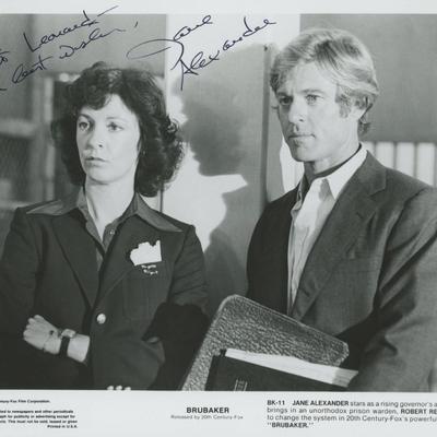 Jane Alexander signed "Brubaker" movie photo
