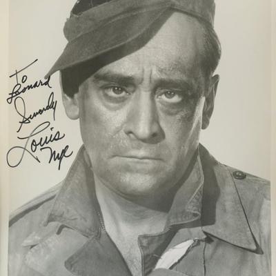 Louis Nye signed photo