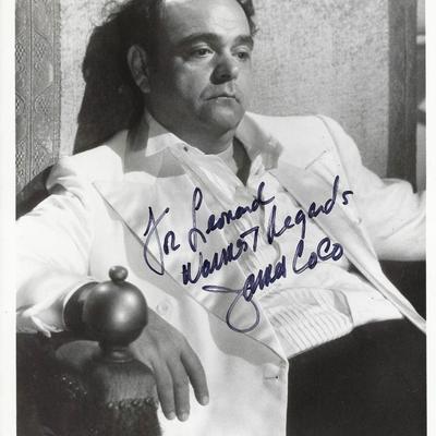 Man of La Manchas James  Coco signed photo