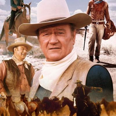 John Wayne reprint photo collage