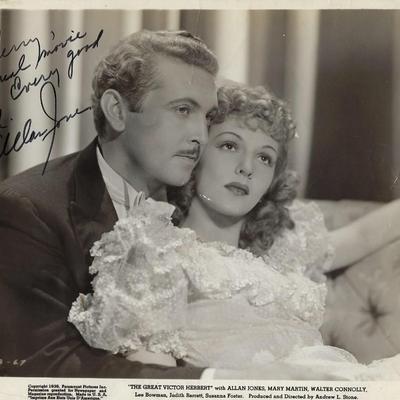 Allan Jones The Great Victor Herbert signed photo