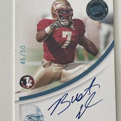 Buster Davis signed autograph card 