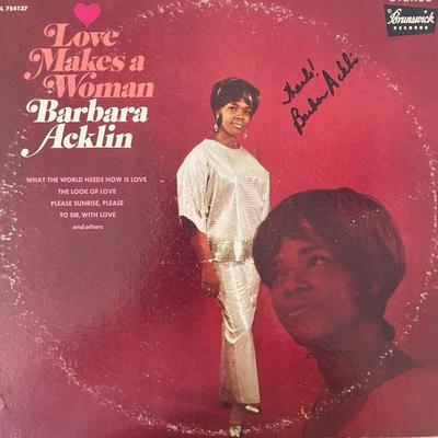 Barbara Acklin signed album