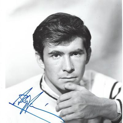 Psycho Anthony Perkins signed Psycho photo