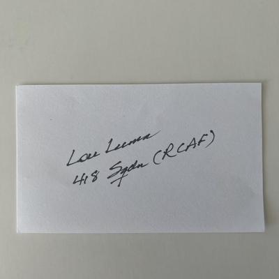 RCAF pilot original signature 