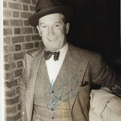 Maurice Chevalier signed photo