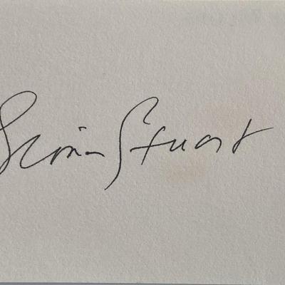 Gloria Stuart original signature 