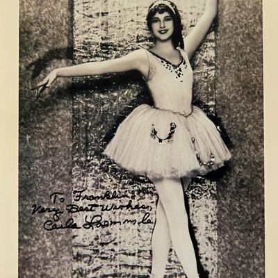 Carla Laemmle signed photo