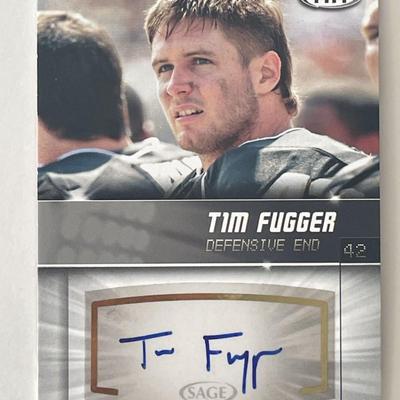 Tim Fugger signed autograph card 